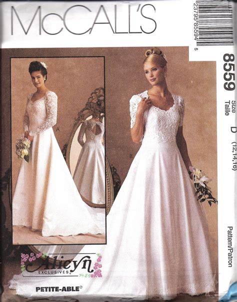 mccalls wedding dress sewing patterns|More.